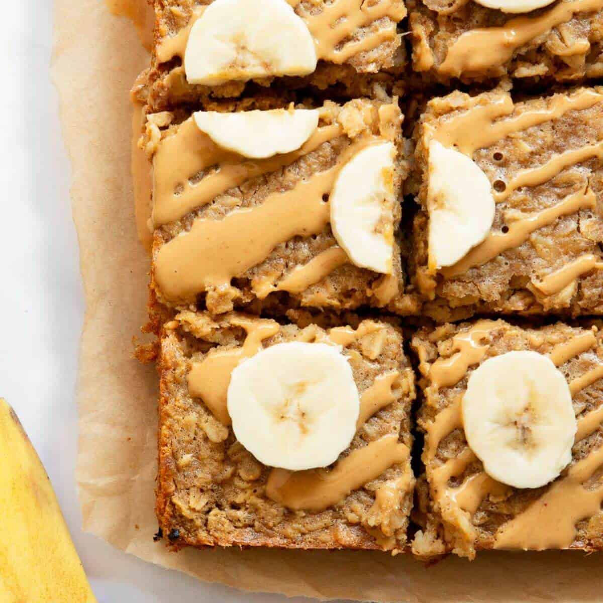 Peanut Butter Banana Baked Oatmeal